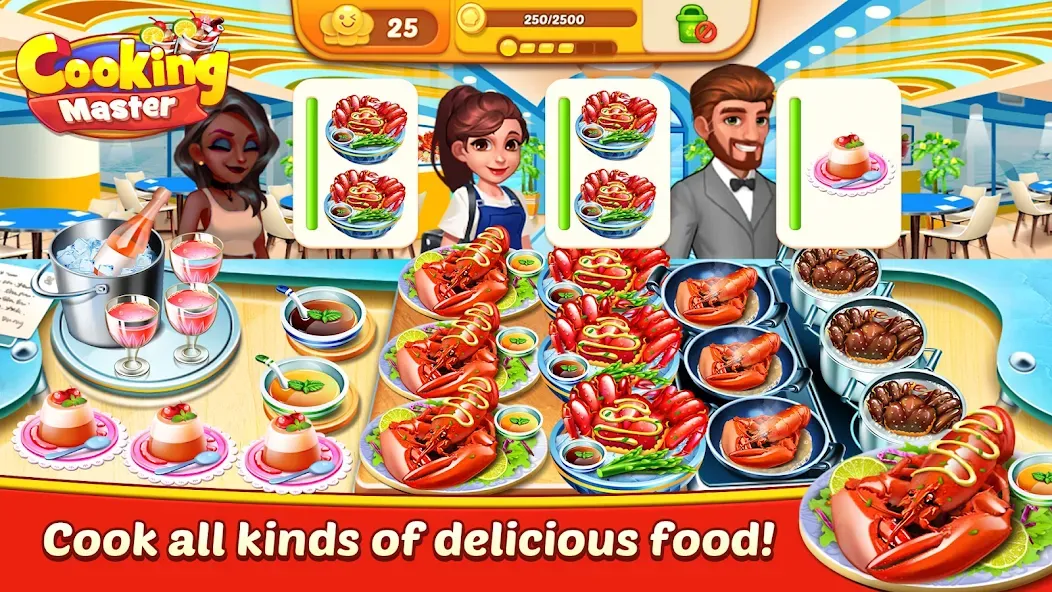 Скачать взлом Cooking Master:Restaurant Game (Кукинг Мастер)  [МОД Menu] — последняя версия apk на Андроид screen 4