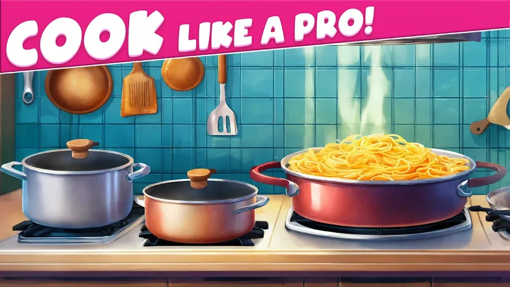 Скачать взлом Cooking Taste Restaurant Games  [МОД Mega Pack] — стабильная версия apk на Андроид screen 1