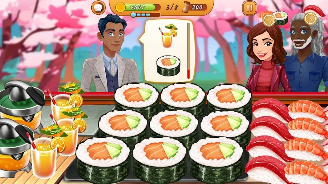 Взломанная Cooking Team: Restaurant Games  [МОД Много монет] — полная версия apk на Андроид screen 3