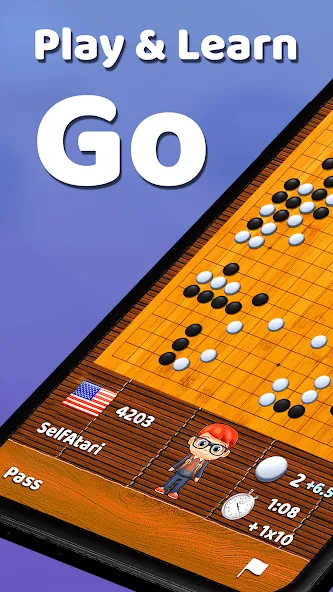 Скачать взлом Go Game — BadukPop (Го игра)  [МОД Бесконечные деньги] — полная версия apk на Андроид screen 1