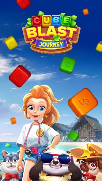 Взломанная Cube Blast Journey: Toon & Toy (Кьюб Бласт Джорни)  [МОД Menu] — последняя версия apk на Андроид screen 1