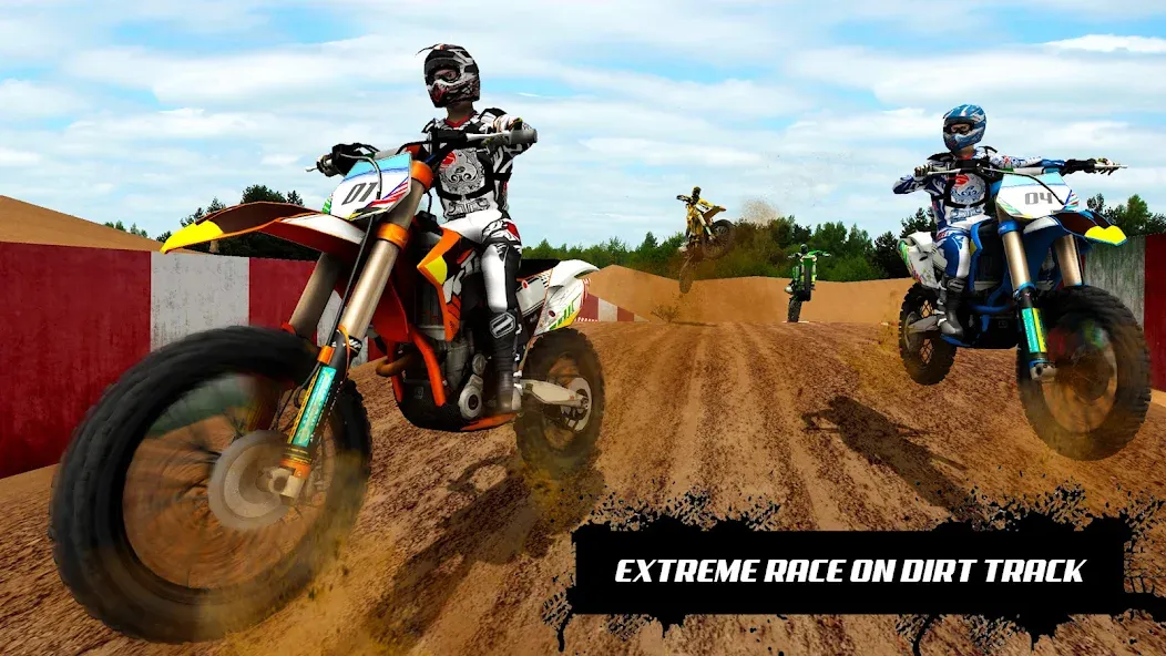 Скачать взломанную Mountain Dirt Bike Champions  [МОД Mega Pack] — стабильная версия apk на Андроид screen 3