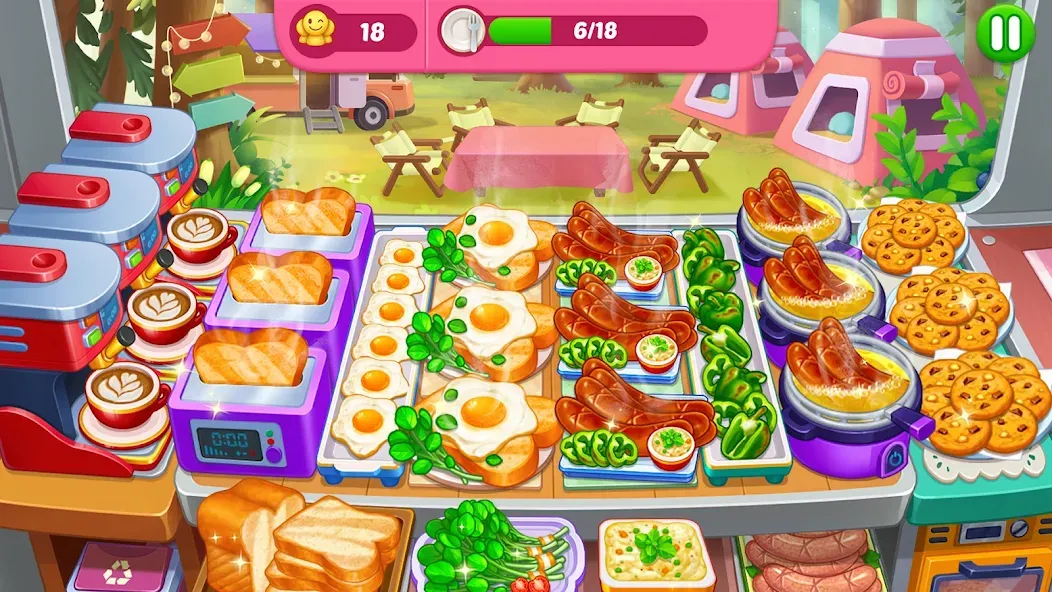 Взломанная Crazy Cooking Diner: Chef Game (Крейзи кукинг дайнер)  [МОД Много денег] — стабильная версия apk на Андроид screen 3