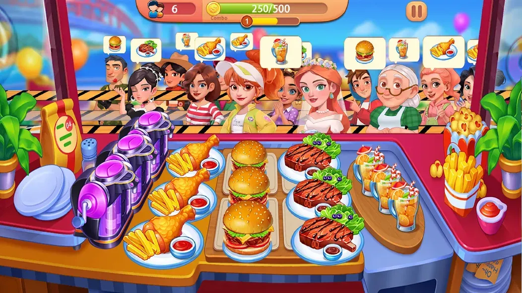 Скачать взлом Cooking Journey: Cooking Games (Кукинг Джерни)  [МОД Много монет] — полная версия apk на Андроид screen 1