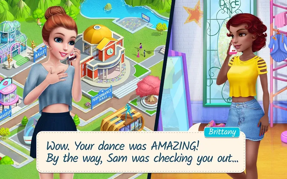 Взломанная Dance School Stories  [МОД Mega Pack] — полная версия apk на Андроид screen 2