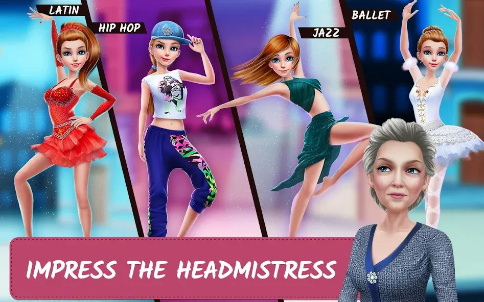 Взломанная Dance School Stories  [МОД Mega Pack] — полная версия apk на Андроид screen 3