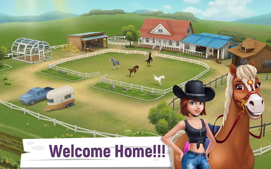 Скачать взломанную My Horse Stories  [МОД Меню] — последняя версия apk на Андроид screen 1