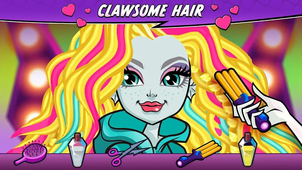 Скачать взломанную Monster High™ Beauty Salon (Монстер Хай)  [МОД Бесконечные монеты] — стабильная версия apk на Андроид screen 2