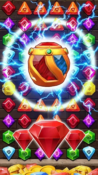 Взлом Jewel Ancient Pyramid Treasure  [МОД Бесконечные монеты] — полная версия apk на Андроид screen 1