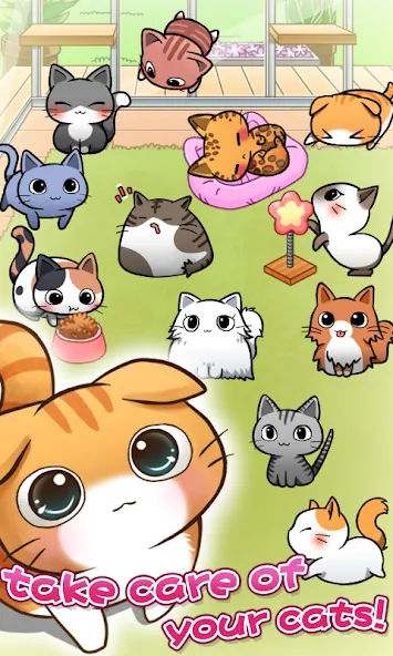 Взлом Cat Room — Cute Cat Games (Кэт Рум)  [МОД Бесконечные монеты] — полная версия apk на Андроид screen 2