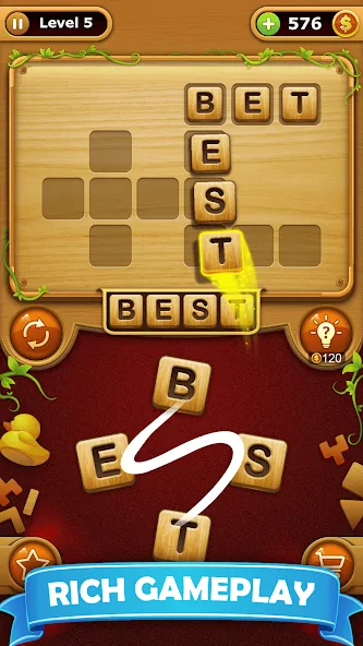 Взломанная Word Connect — Word Games  [МОД Mega Pack] — последняя версия apk на Андроид screen 2