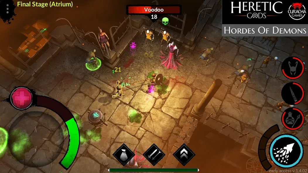 Скачать взломанную HERETIC GODS (ХЕРЕТИЧЕСКИЕ БОГИ)  [МОД Mega Pack] — полная версия apk на Андроид screen 1