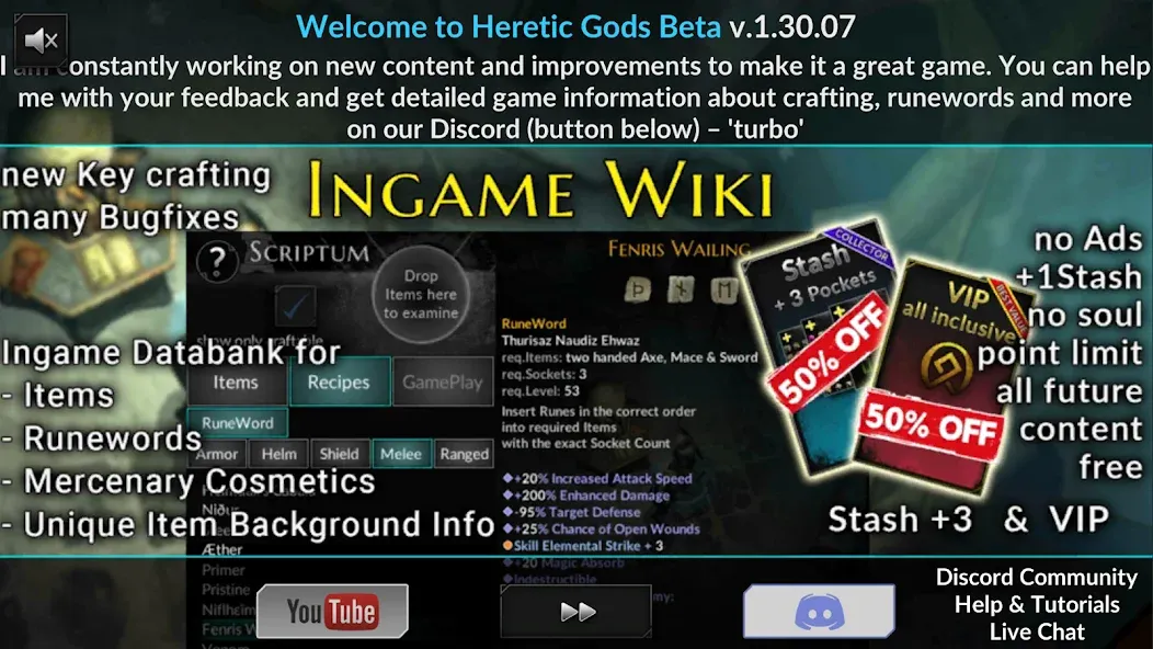 Скачать взломанную HERETIC GODS (ХЕРЕТИЧЕСКИЕ БОГИ)  [МОД Mega Pack] — полная версия apk на Андроид screen 3