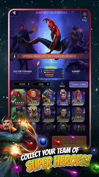 Взлом MARVEL Puzzle Quest: Hero RPG (Марвел Пазл Квест)  [МОД Unlimited Money] — последняя версия apk на Андроид screen 2