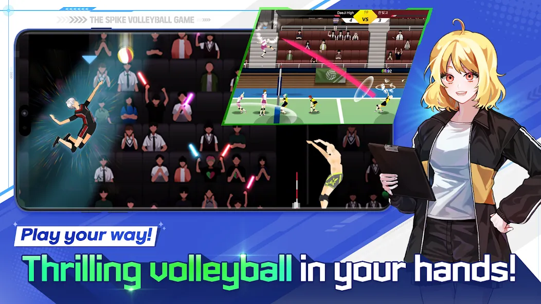 Скачать взлом The Spike — Volleyball Story (Зе Спайк)  [МОД Все открыто] — последняя версия apk на Андроид screen 1