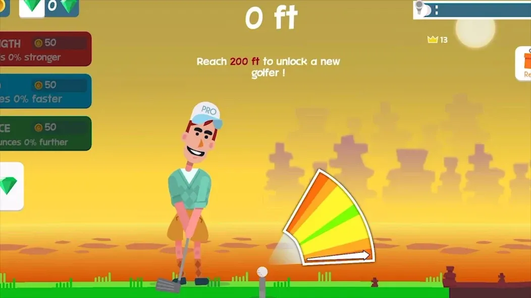 Взломанная Golf Orbit: Oneshot Golf Games  [МОД Unlocked] — стабильная версия apk на Андроид screen 1