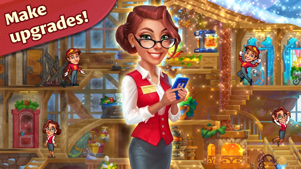 Взлом Grand Hotel Mania: Hotel games (Гранд Отель Мания)  [МОД Menu] — последняя версия apk на Андроид screen 1