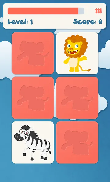 Скачать взломанную Animals memory game for kids  [МОД Много монет] — последняя версия apk на Андроид screen 2