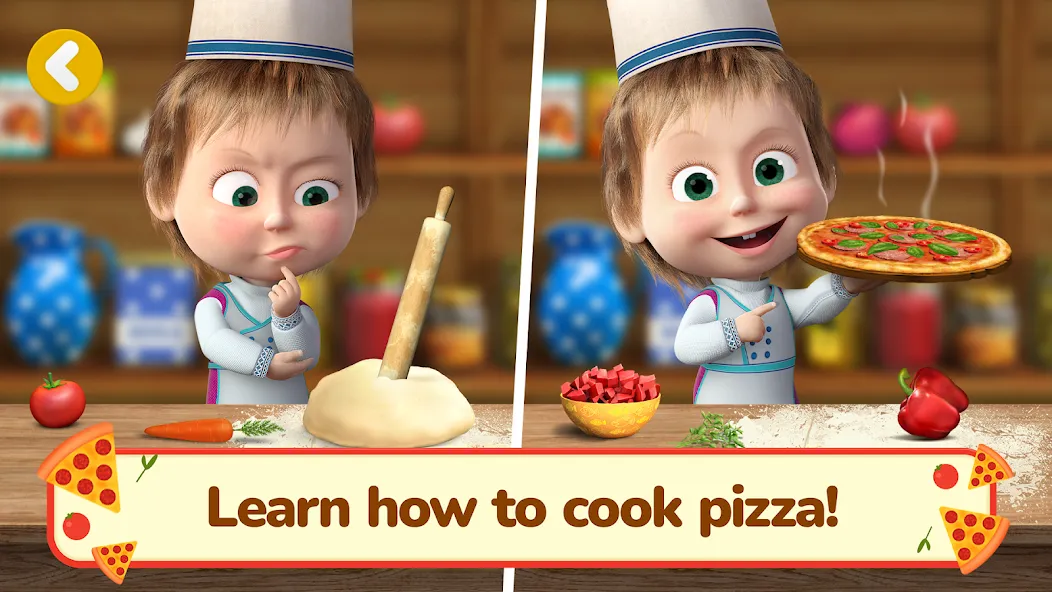 Скачать взломанную Masha and the Bear Pizza Maker  [МОД Меню] — стабильная версия apk на Андроид screen 3