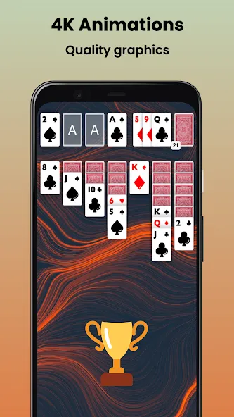 Скачать взлом Klondike Solitaire Offline  [МОД Menu] — последняя версия apk на Андроид screen 4