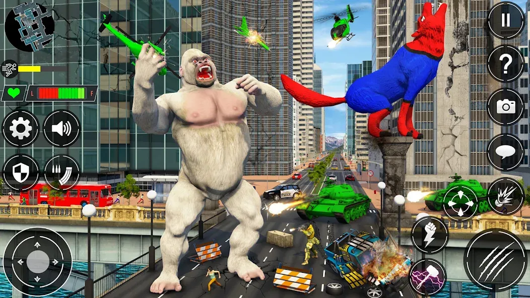 Взлом Giant Gorilla Bigfoot Monster (Энгри Горилла)  [МОД Unlimited Money] — полная версия apk на Андроид screen 4