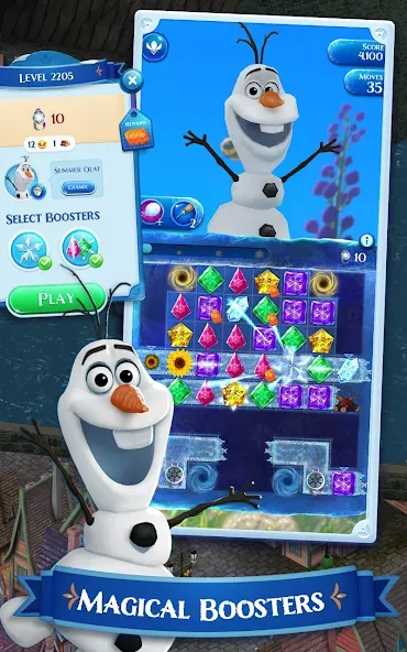 Взлом Disney Frozen Free Fall Games  [МОД Unlocked] — полная версия apk на Андроид screen 5