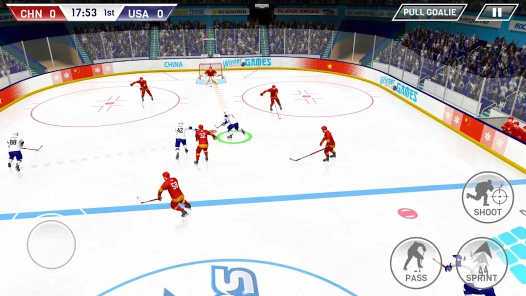 Взломанная Hockey All Stars (Хоккей Олл Старс)  [МОД Много монет] — стабильная версия apk на Андроид screen 2