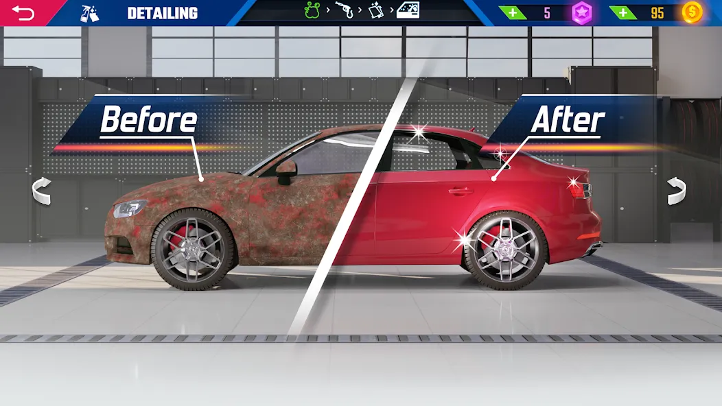 Взломанная Car Detailing Simulator 2023  [МОД Menu] — последняя версия apk на Андроид screen 2