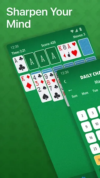 Скачать взломанную Solitaire — Classic Card Game (Солитер)  [МОД Menu] — последняя версия apk на Андроид screen 2