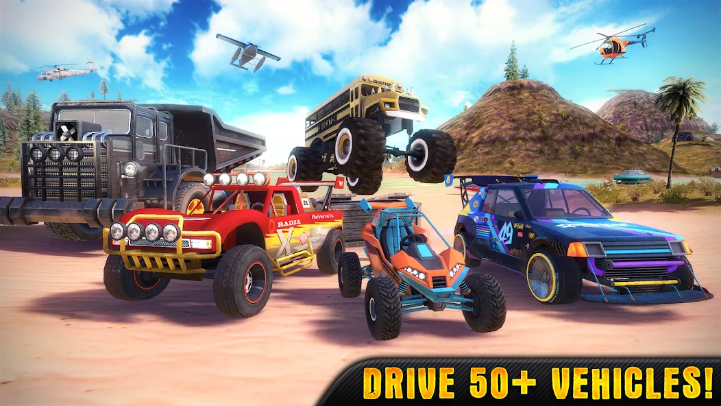 Скачать взлом OTR — Offroad Car Driving Game (ОТР)  [МОД Unlocked] — полная версия apk на Андроид screen 1