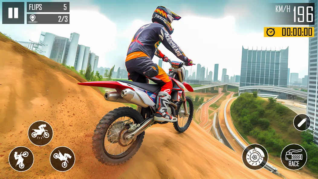 Скачать взломанную Ultimate Bike Stunt: Bike Game (Ультимейт Байк Стант)  [МОД Unlimited Money] — последняя версия apk на Андроид screen 2