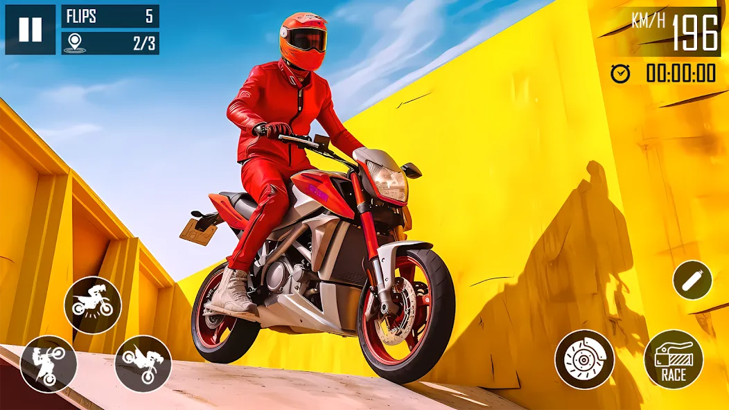 Скачать взломанную Ultimate Bike Stunt: Bike Game (Ультимейт Байк Стант)  [МОД Unlimited Money] — последняя версия apk на Андроид screen 3