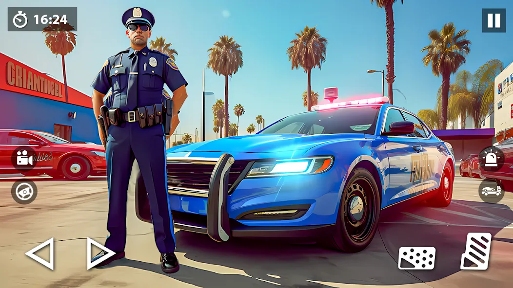 Взлом US Police Car Transporter Game (Полицейский транспорт игры)  [МОД Много монет] — полная версия apk на Андроид screen 1