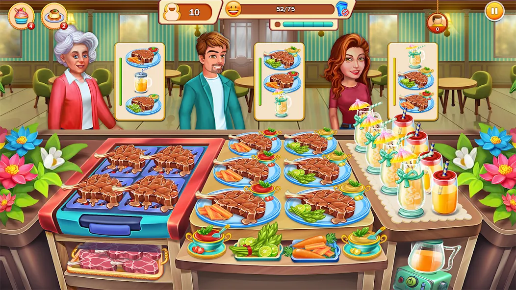 Скачать взлом Food Cooking: Chef Restaurant  [МОД Бесконечные деньги] — последняя версия apk на Андроид screen 2