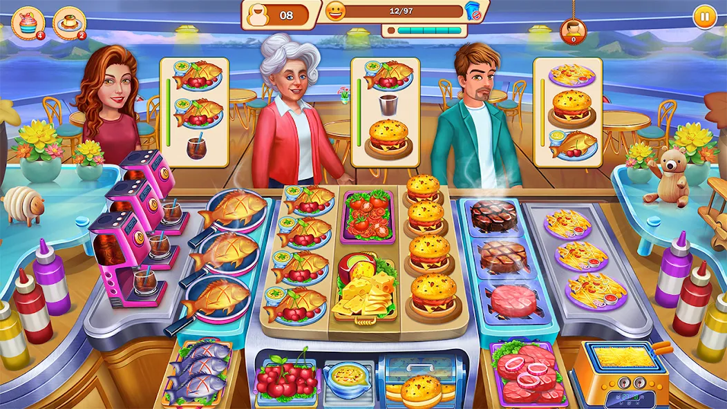 Скачать взлом Food Cooking: Chef Restaurant  [МОД Бесконечные деньги] — последняя версия apk на Андроид screen 3