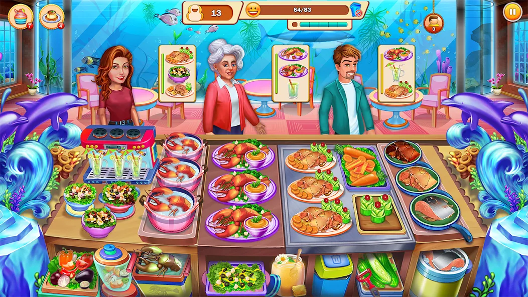 Скачать взлом Food Cooking: Chef Restaurant  [МОД Бесконечные деньги] — последняя версия apk на Андроид screen 4