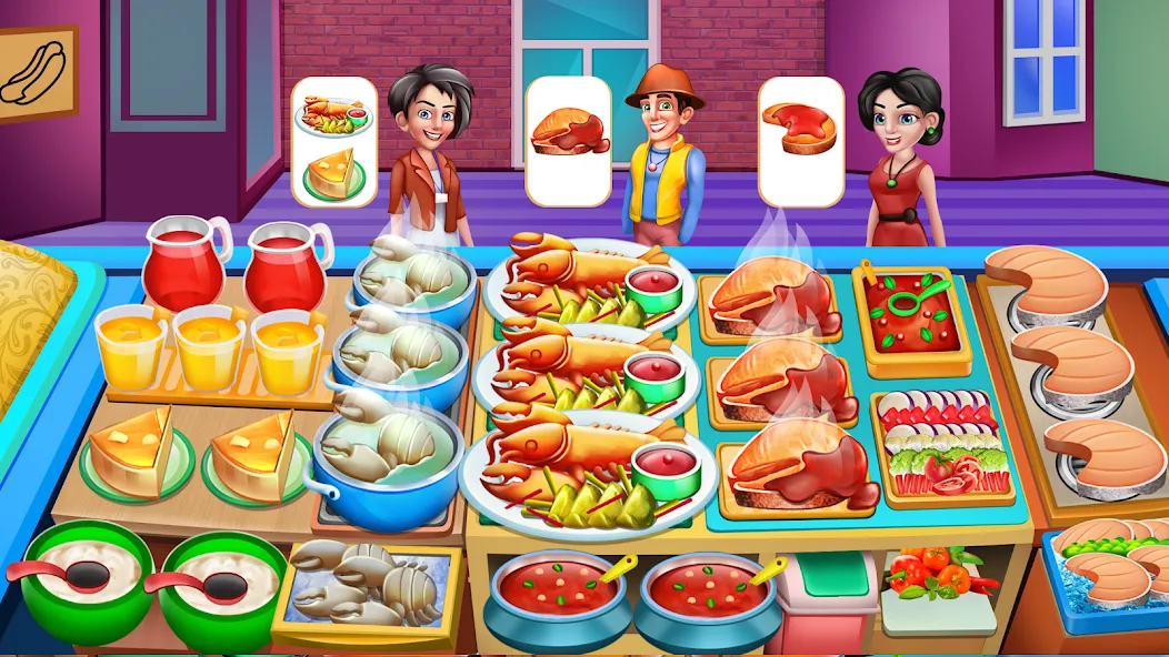 Взломанная Cooking Food: Time Management  [МОД Все открыто] — последняя версия apk на Андроид screen 4