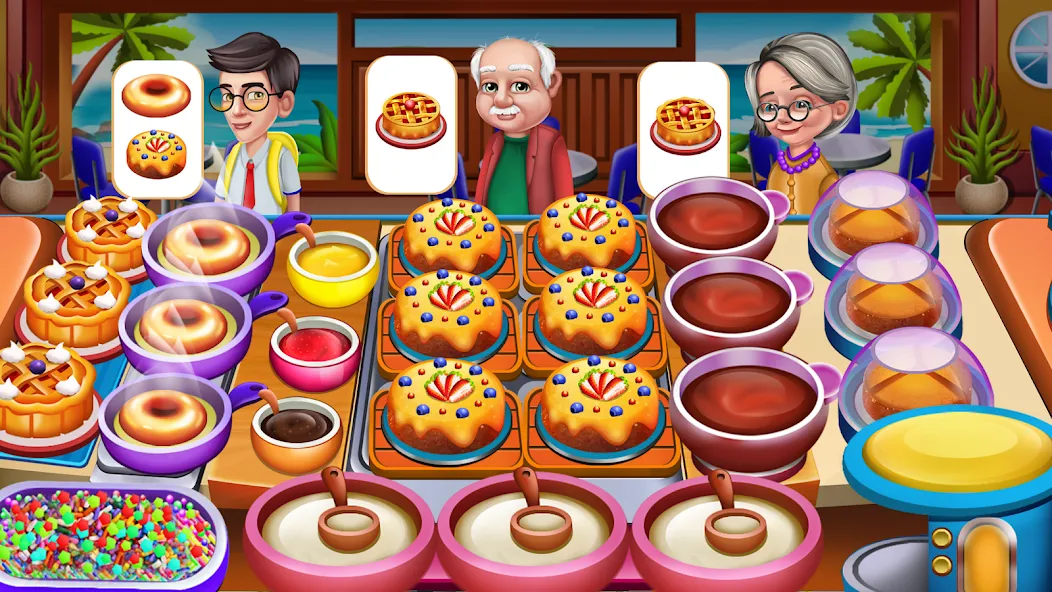 Взломанная Cooking Food: Time Management  [МОД Все открыто] — последняя версия apk на Андроид screen 5