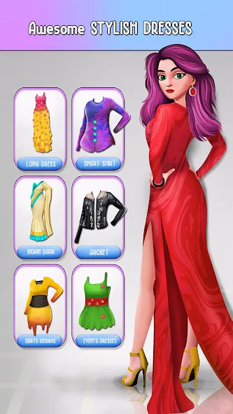 Скачать взлом Fashion Stylist Makeup Dressup  [МОД Много монет] — полная версия apk на Андроид screen 2