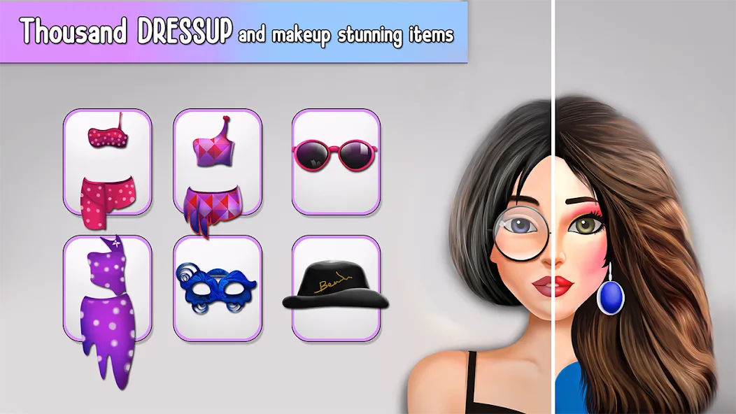 Скачать взлом Fashion Stylist Makeup Dressup  [МОД Много монет] — полная версия apk на Андроид screen 4