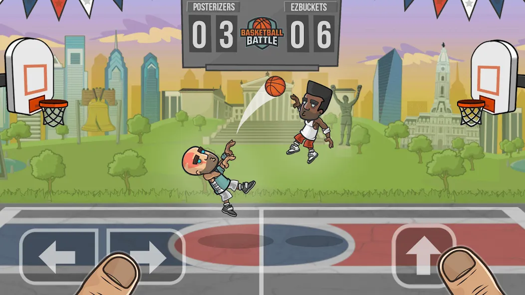 Скачать взломанную Basketball Battle  [МОД Mega Pack] — последняя версия apk на Андроид screen 1