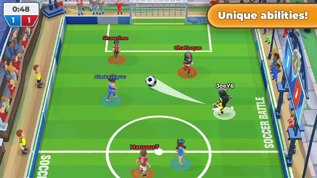 Скачать взломанную Soccer Battle —  PvP Football  [МОД Меню] — последняя версия apk на Андроид screen 3