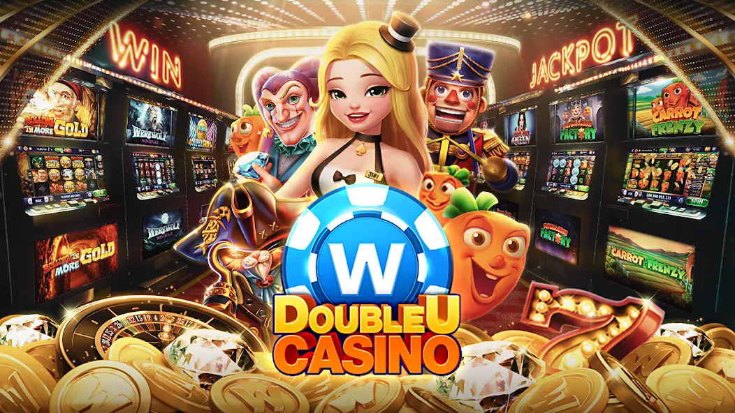 Взлом DoubleU Casino™ — Vegas Slots (ДаблЮ Казино)  [МОД Все открыто] — полная версия apk на Андроид screen 1