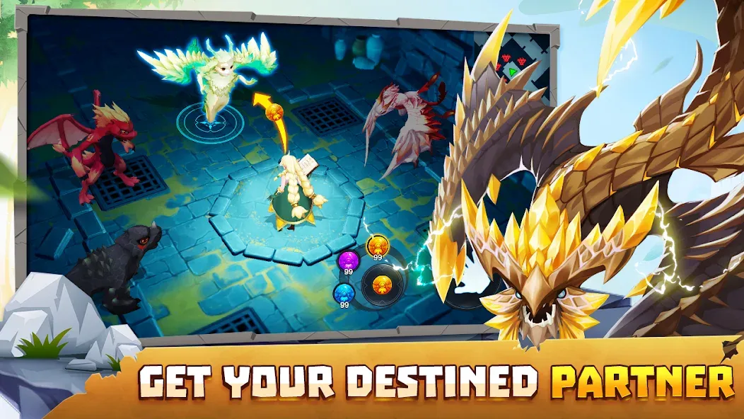 Скачать взломанную Summon Dragons (Саммон Драгонс)  [МОД Menu] — стабильная версия apk на Андроид screen 5