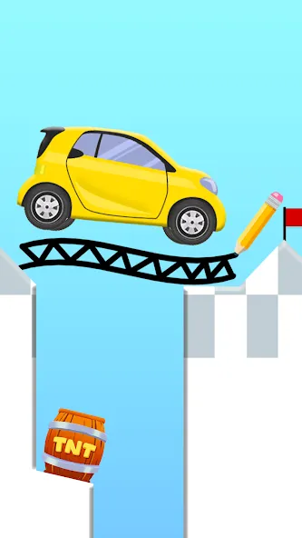 Взлом Draw 2 Bridge: Draw Save Car (Дроу 2 Бридж)  [МОД Бесконечные монеты] — последняя версия apk на Андроид screen 3