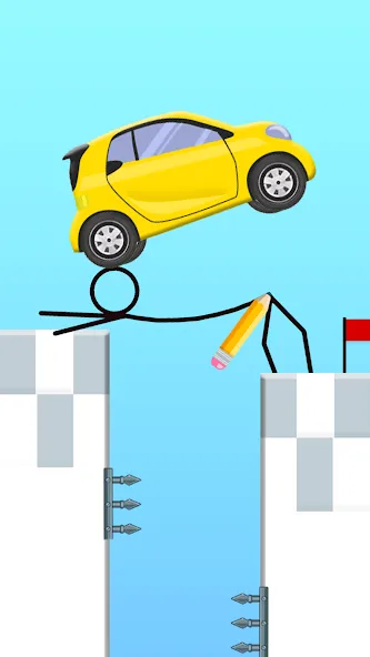 Взлом Draw 2 Bridge: Draw Save Car (Дроу 2 Бридж)  [МОД Бесконечные монеты] — последняя версия apk на Андроид screen 4