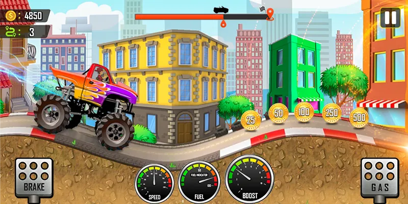 Взлом Racing the Hill  [МОД Unlimited Money] — последняя версия apk на Андроид screen 1