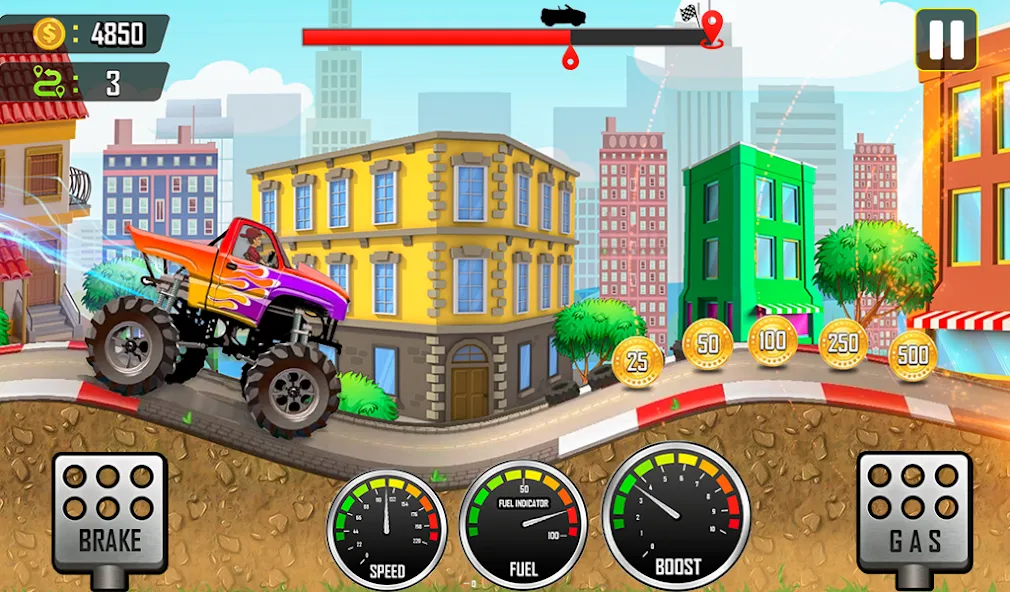 Взлом Racing the Hill  [МОД Unlimited Money] — последняя версия apk на Андроид screen 5