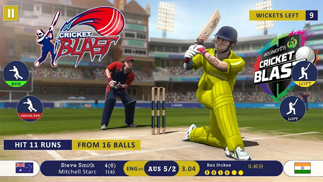 Скачать взломанную World Cricket Games Offline  [МОД Много монет] — стабильная версия apk на Андроид screen 1