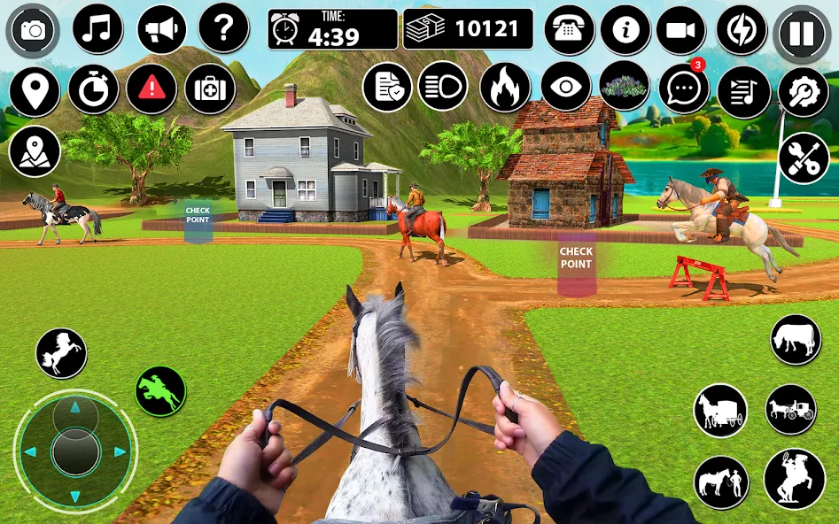 Скачать взломанную Horse Cart Taxi Transport Game  [МОД Unlimited Money] — последняя версия apk на Андроид screen 2